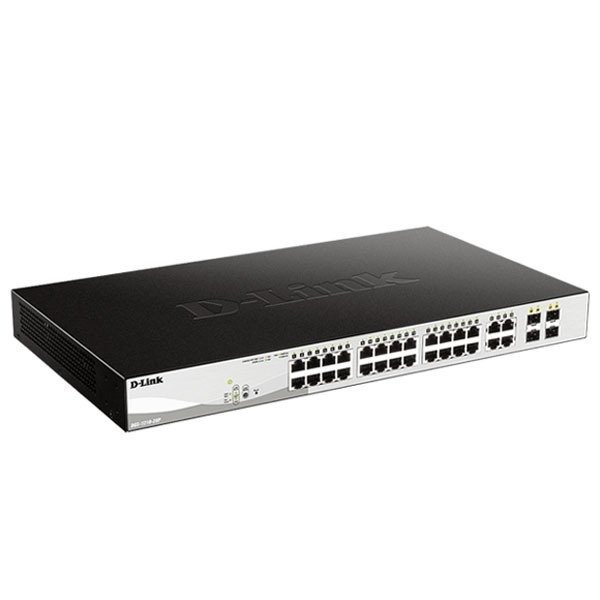 D-Link 26-Port Gigabit Smart Managed PoE+ Switch DGS-F1210-26PS