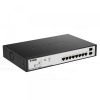 D-Link 8-Port PoE Gigabit Smart Managed Switch with 2 SFP Ports DGS-F1100-10PS