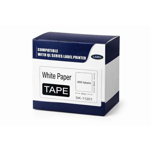 DK-11201 Label Roll – Black on White, 29mm x 90mm (400 Labels per Roll)