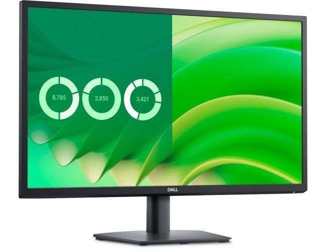 Dell E2725HM 27" FHD Monitor – VGA, DisplayPort, and HDMI Connectivity, Black
