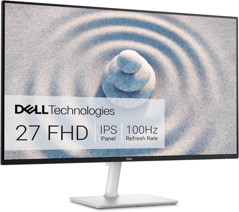 Dell S2725H 27" FHD Monitor – HDMI Connectivity with Integrated Speakers, Ash White