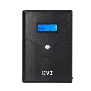 EVI 3000VA / 1800W Line Interactive UPS with LCD Display, Monitoring Software, and AVR – 4 Universal Outlets (EP-UPS3000UU4-UK)