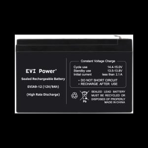 EVI 9Ah 12V Lead-Acid Battery – Reliable UPS and Backup Power Solution (EVIA9-12)