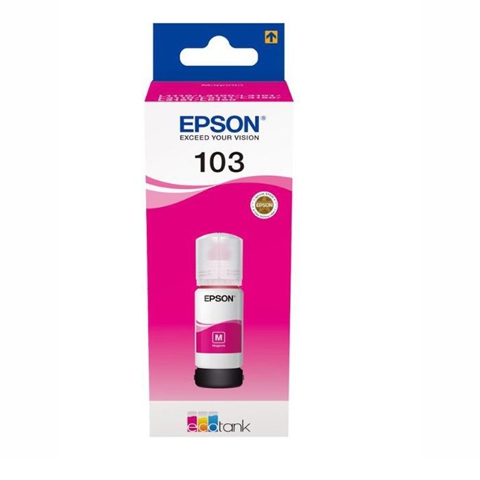 Epson 103 Magenta Ink Cartridge, 65ml – Compatible with L-Series Printers