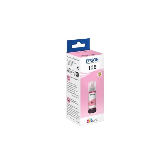 Epson 108 Light Magenta Ink Cartridge, 70ml – Compatible with L-Series Printers