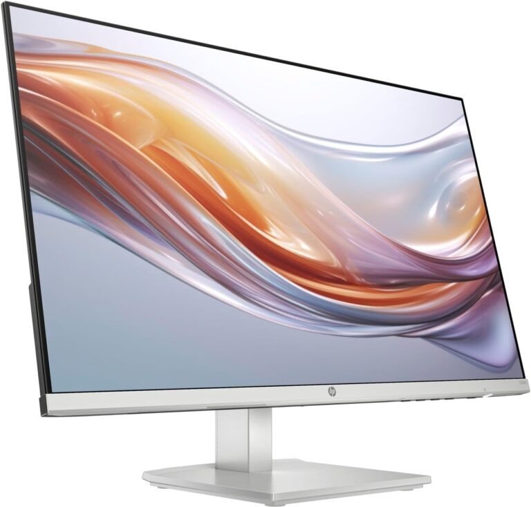 HP 524sh Series 5 23.8" FHD Monitor – Height/Tilt Adjustable, Black, HDMI & VGA
