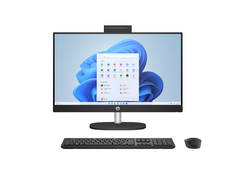 HP All-in-One 24-cr0035nh PC 23.8-Inch FHD Desktop with Intel Core i5-1335U, 8GB DDR4, 512GB PCIe NVMe SSD, Windows 11 Home – 9S966EA