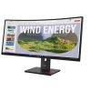 Product Specifications Model: Lenovo ThinkVision T34WD-40 Part Number: 64AEGAT1UK Screen Size: 34 inches Panel Type: VA (Vertical Alignment) Screen Curvature: 1500R Resolution: 3440 x 1440 QHD Aspect Ratio: 21:9 Refresh Rate: 60 Hz Brightness: 300 nits (typical) Contrast Ratio: 3000:1 (typical) Response Time: 4 ms (extreme mode), 6 ms (typical) Viewing Angle: 178° horizontal / 178° vertical Color Support: 16.7 million colors Connectivity: 1 x USB-C (USB 5Gbps, upstream) 3 x USB-A (USB 5Gbps, downstream) 1 x USB-C (USB 5Gbps, downstream with up to 15W power delivery) 1 x USB-C (5Gbps, DisplayPort 1.4 Alt Mode HBR2) 1 x HDMI 2.1 TMDS 1 x DisplayPort 1.4 (HBR2) 1 x RJ45 Ethernet (10/100/1000 Mbps) Stand Adjustments: Height, tilt, swivel VESA Mount Compatibility: 100 x 100 mm Color: Eclipse Black Integrated USB Hub: Yes Built-in Ethernet: Yes Power Supply: Internal Typical Power Consumption: Energy-efficient design compliant with business standards Usage: Business productivity, financial analysis, content creation, multitasking, home office
