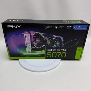 PNY GeForce RTX 5070 ARGB EPIC-X RGB OC Triple Fan 12GB GDDR7 Graphics Card – VCG507012TFXXPB1-O