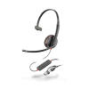 Poly Blackwire 3220 USB-C Wired Stereo Headset with Noise-Canceling Microphone and USB-C/A Adapter - 8X228AA