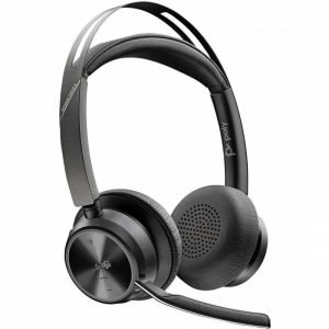 Poly Voyager Focus 2 Wired/Wireless Bluetooth Stereo Headset with Active Noise-Cancelling Microphones, Microsoft Teams Certified, USB-C + BT700C with USB-C/A Adapter - 9T9J4AA