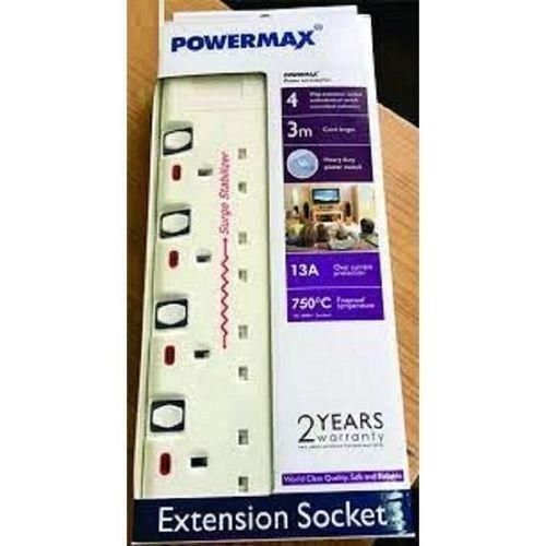 Power Max 4‑Way Surge Protected Extension Cable