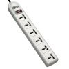 Tripplite 230V 6-Universal Outlet Surge Protector with 1.8m Cord and British Plug (750 Joules)