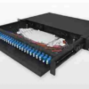 12 Port Fibre Optic Patch Panel with SC/UPC Duplex Multimode OM3 Adapters and Pigtails