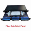 48 Port Fiber Optic Patch Panel with SC/UPC Duplex OM3 Multimode Adapters and Pigtails