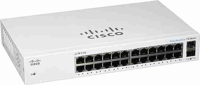 Cisco CBS110-24T-UK 24-Port Gigabit Unmanaged Switch with 2x1G SFP