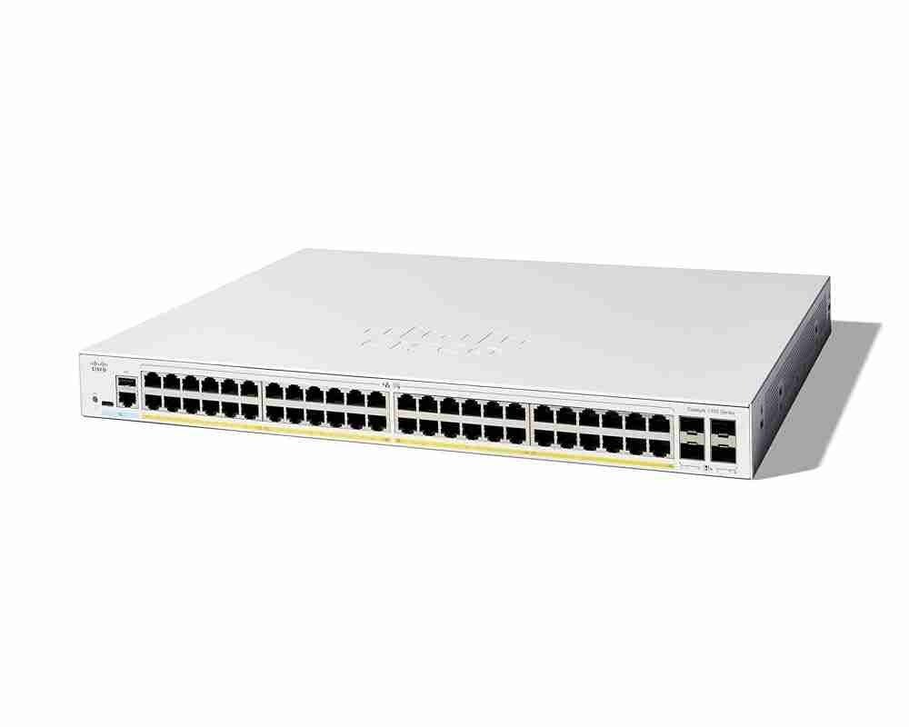 Cisco Catalyst C1300-48P-4G 48-Port Gigabit PoE+ Managed Switch 370W