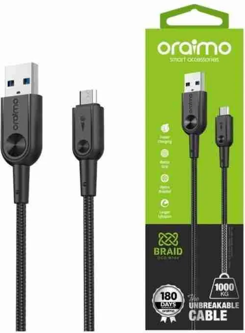 Oraimo FastLine 2 Type-C 3A Fast Charging Data Cable OCD-C54
