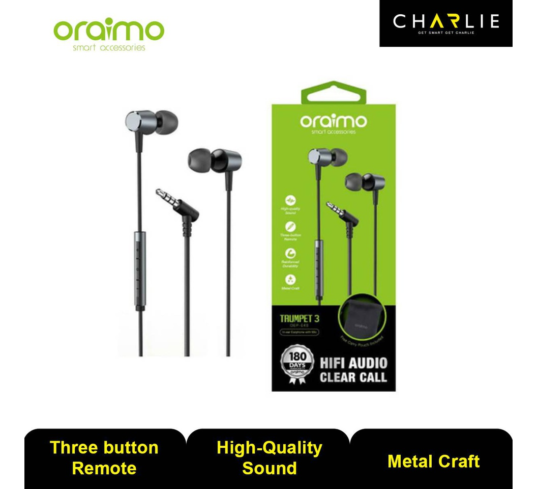 Oraimo OEP-E40 Trumpet 3 In-Ear Earphones