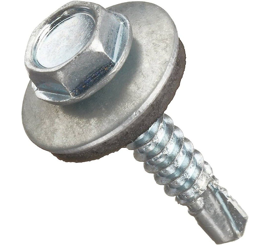 Self Drilling Hex Screw with Rubber Gasket 5.5 x 1½ (200pcs)