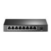 Product Specifications Ports: 8 x 10/100/1000 Mbps RJ45 (4 PoE+) PoE standard: IEEE 802.3af/at Total PoE budget: 64W Switching capacity: 16 Gbps Packet forwarding rate: 11.9 Mpps MAC address table: 4K entries Enclosure: Metal Mounting: Desktop or wall-mount Power supply: External adapter Operating temperature: 0°C to 40°C Dimensions: 171 x 98 x 27 mm