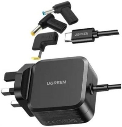 UGREEN USB-C 67W Power Delivery GaN Tech Power Adapter UK with 3 DC Connectors X377