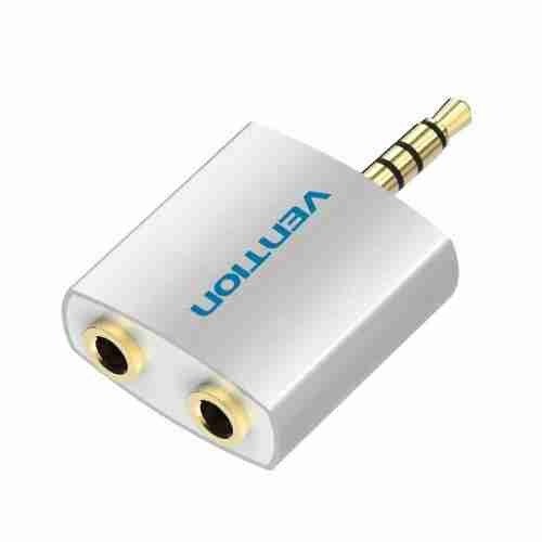 VENTION 4 Pole 3.5mm Male to 2 x 3.5mm Female Converter