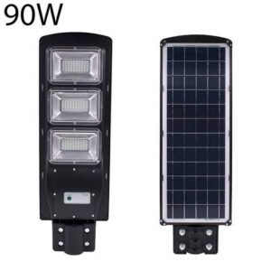 90W Solar LED Street Light with Motion Sensor and Dusk-to-Dawn Night Sensor