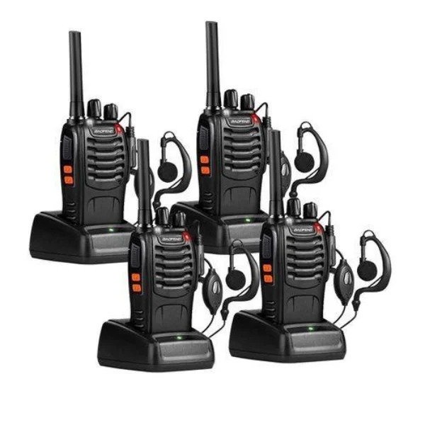 Baofeng BF-888S Two-Way Walkie Talkie Radios 16 Channel 4-Piece Set