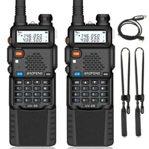 Baofeng UV-5R dual-band two-way radio 2-piece set