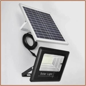 JSOT 200W Solar LED Floodlight – Outdoor Security Light with Remote Control