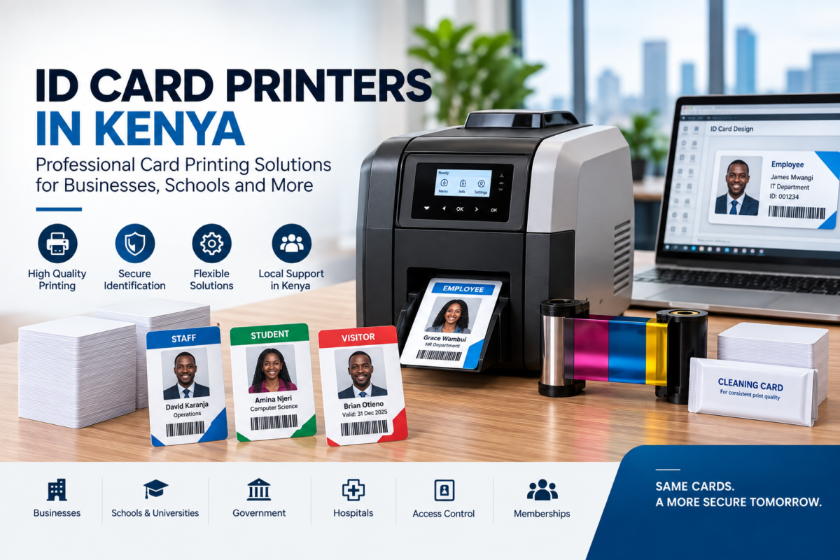 ID card printers in Kenya for professional plastic card printing