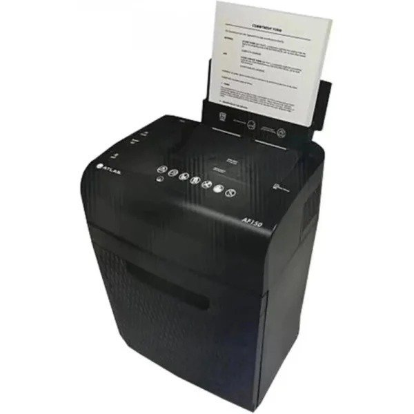 Atlas AF150 Auto-Feed Cross-Cut Paper Shredder – 150 Sheets, P-4 Security