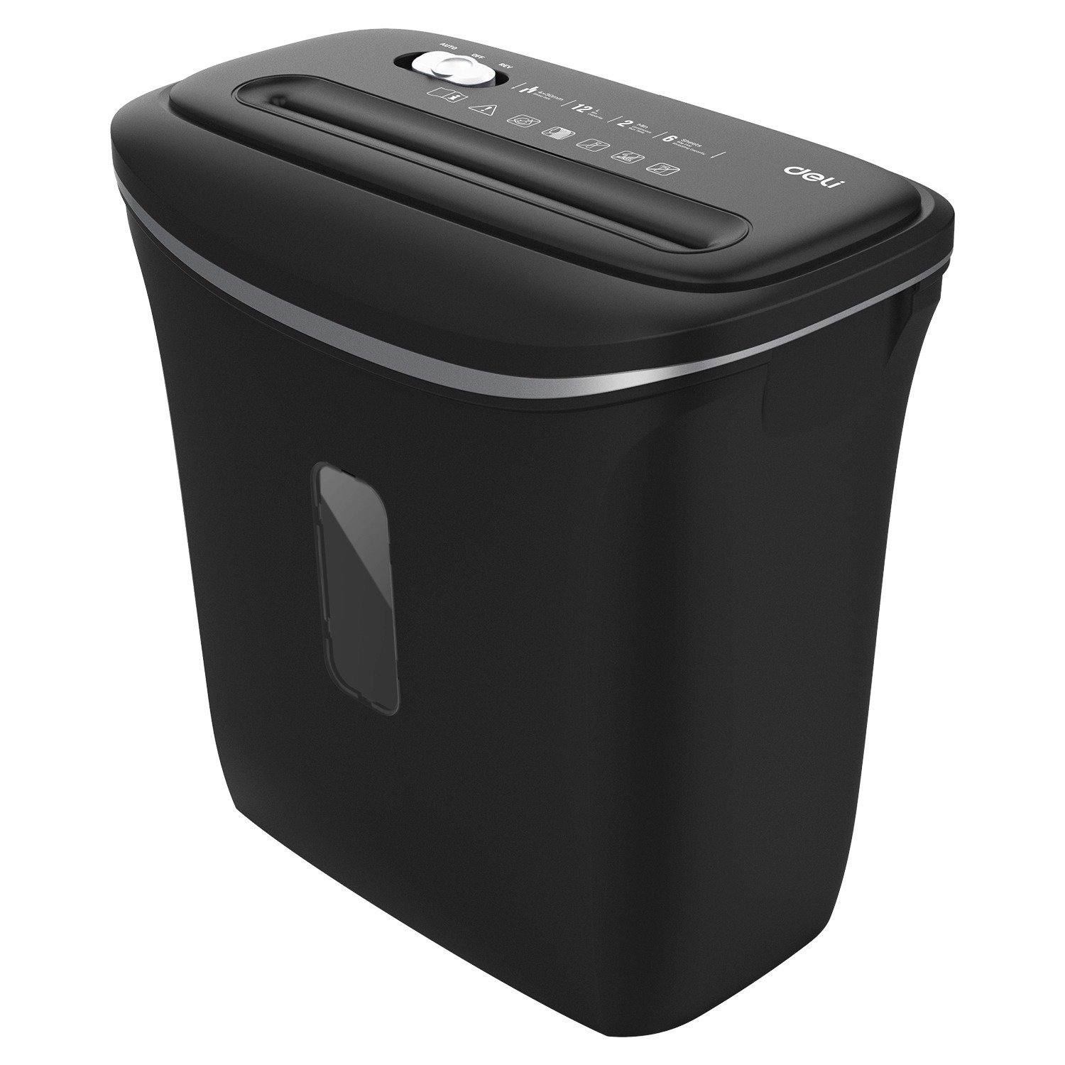 DELI E9945 Cross-Cut Paper Shredder – 6 Sheets, P-4 Security