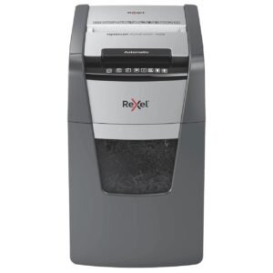 Rexel Optimum AutoFeed+ 150X Cross-Cut Paper Shredder – 150-Sheet Auto Feed