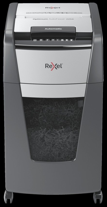 Rexel Optimum AutoFeed+ 225X Automatic Cross-Cut Paper Shredder – P-4 Security